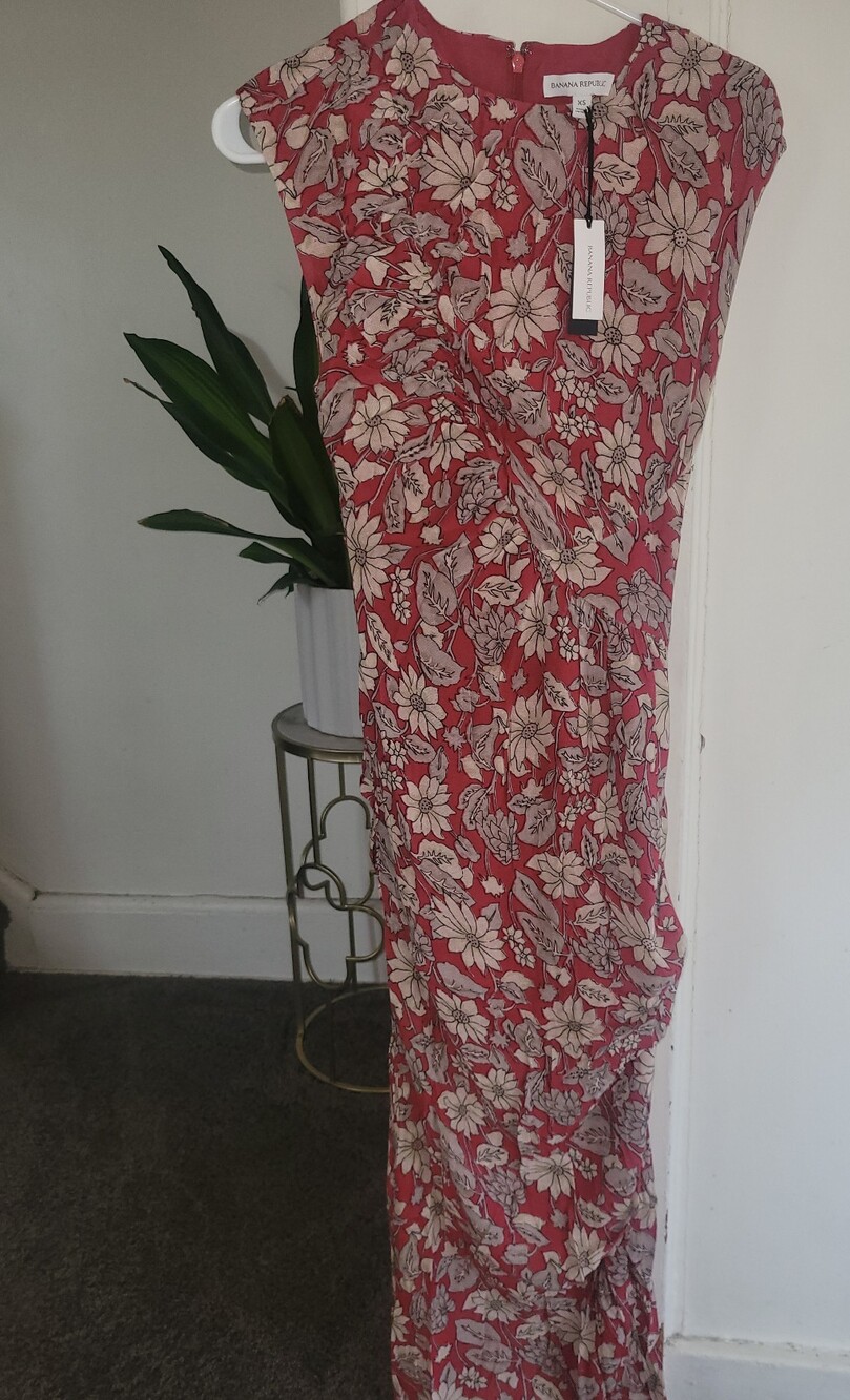 $135 BANANA REPUBLIC Long Maxi Floral Dress XS